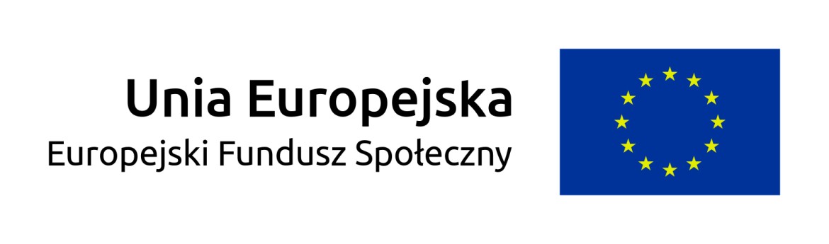logotyp Unia Europejska Europejski Fundusz Społeczny